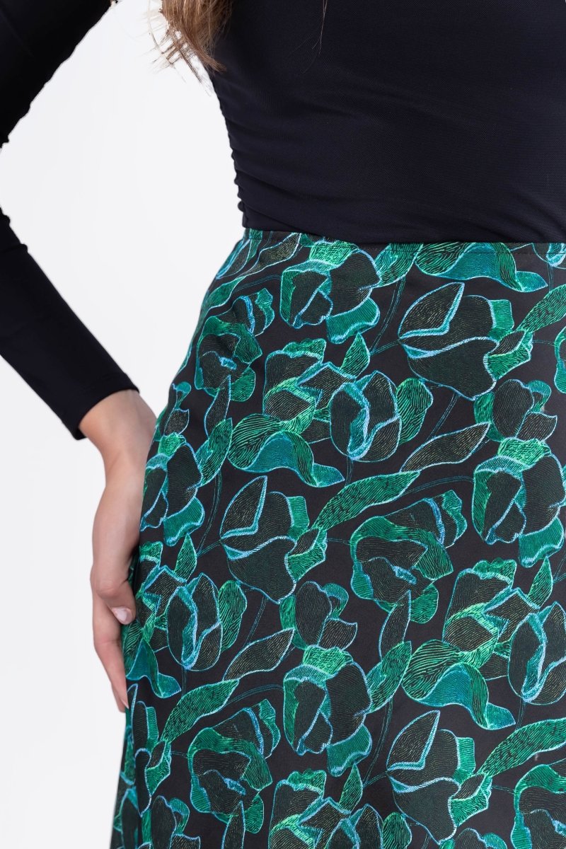Lisa Skirt (Green Pattern) - Skirt - Yakira Bella