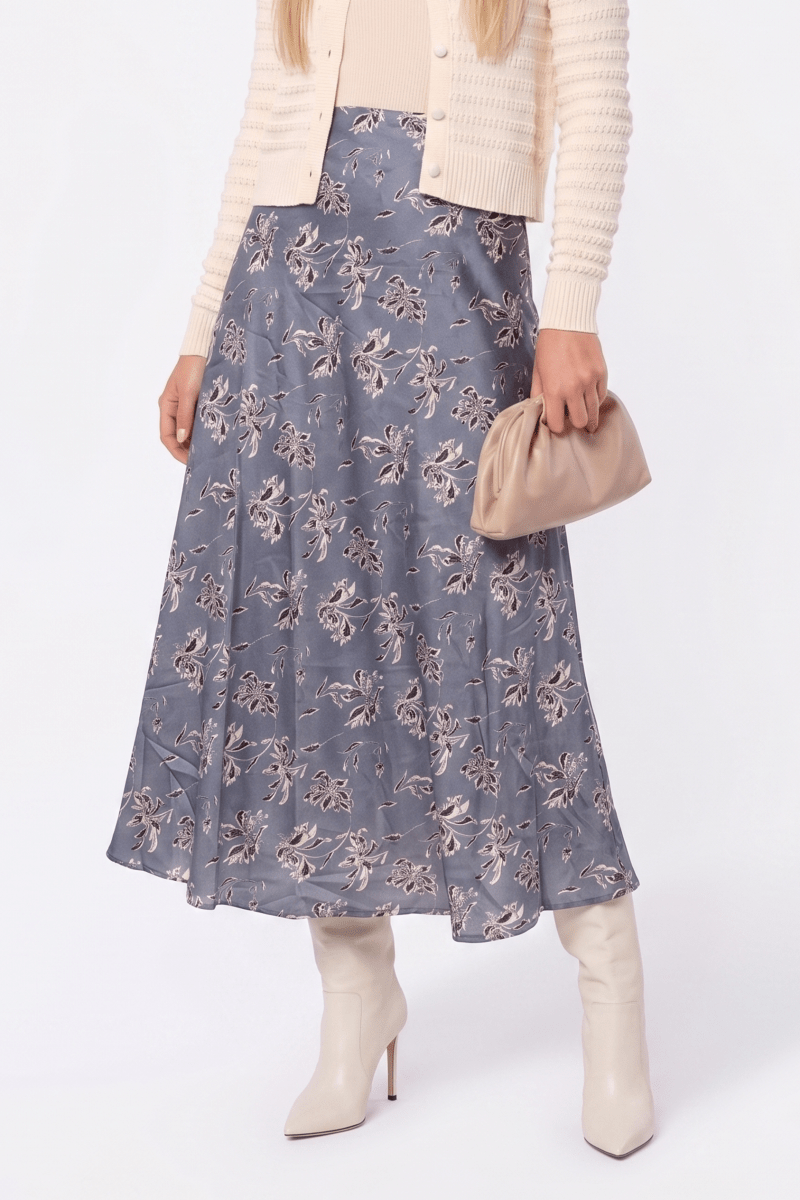 Lisa Skirt (Grey Brown) - Skirt - Yakira Bella
