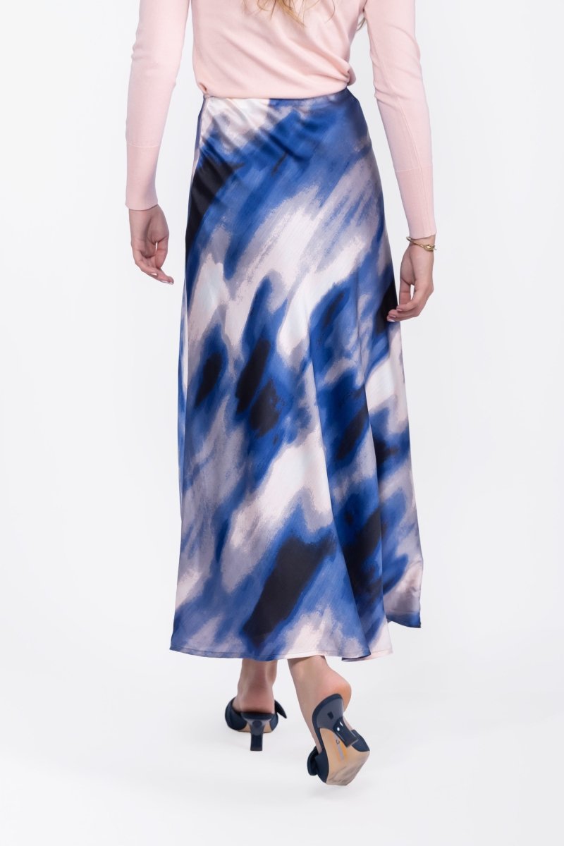 Lisa Skirt (Ivory/Blue) - Skirt - Yakira Bella