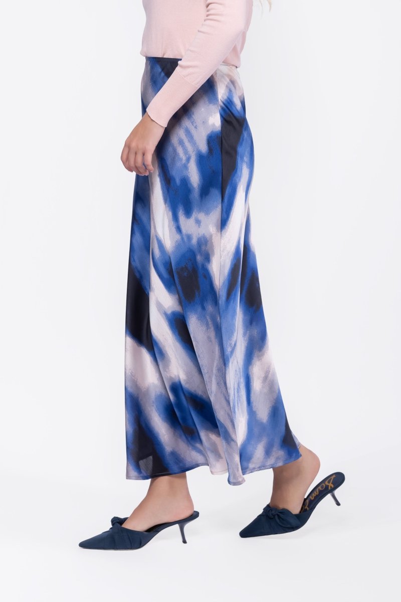 Lisa Skirt (Ivory/Blue) - Skirt - Yakira Bella