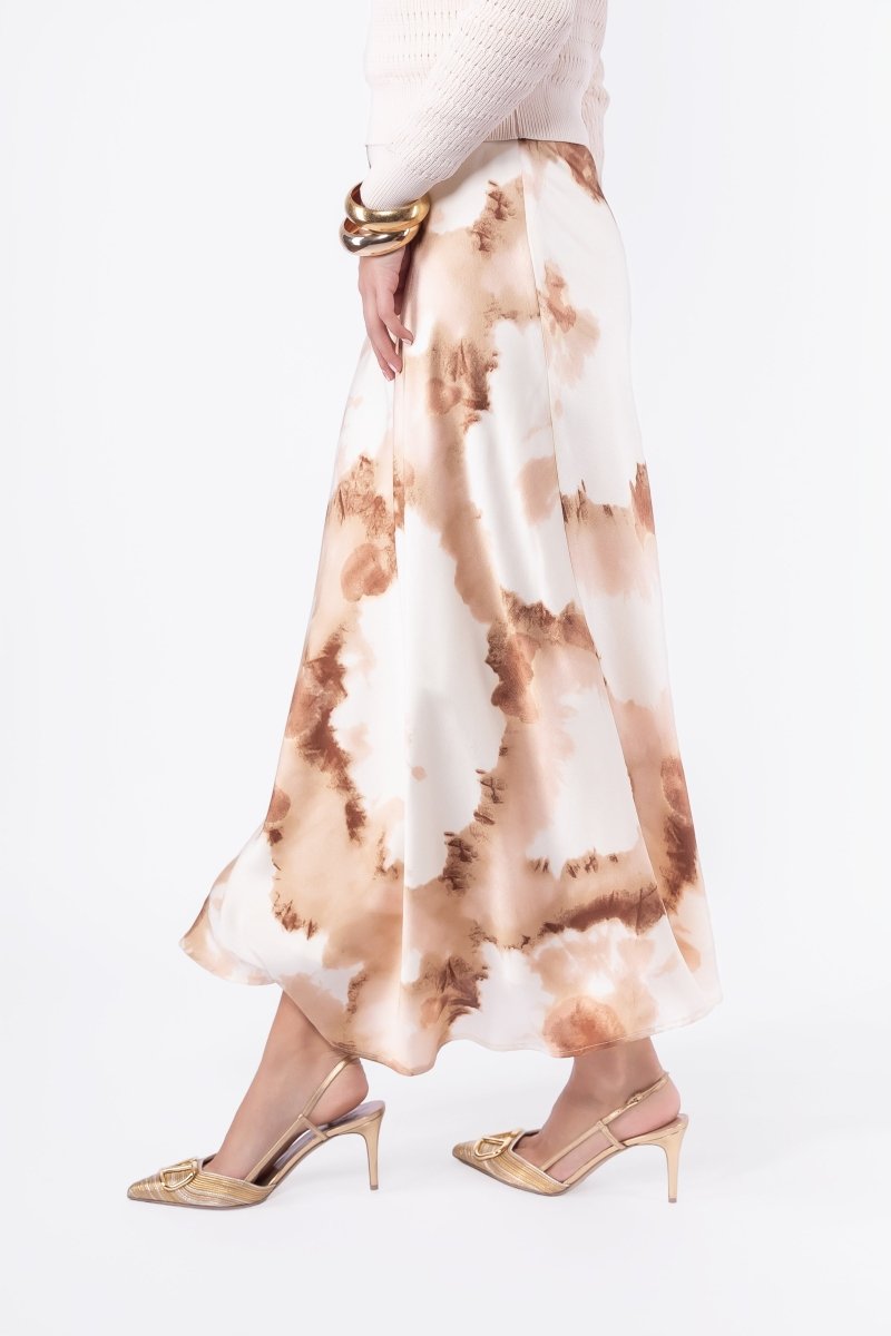 Lisa Skirt (Ivory/Brown) - Skirt - Yakira Bella