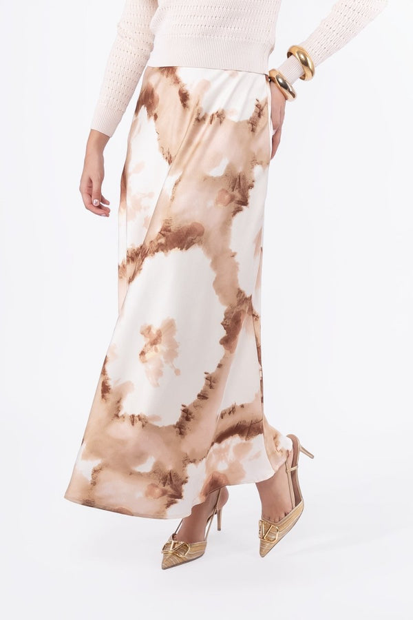 Lisa Skirt (Ivory/Brown) - Skirt - Yakira Bella