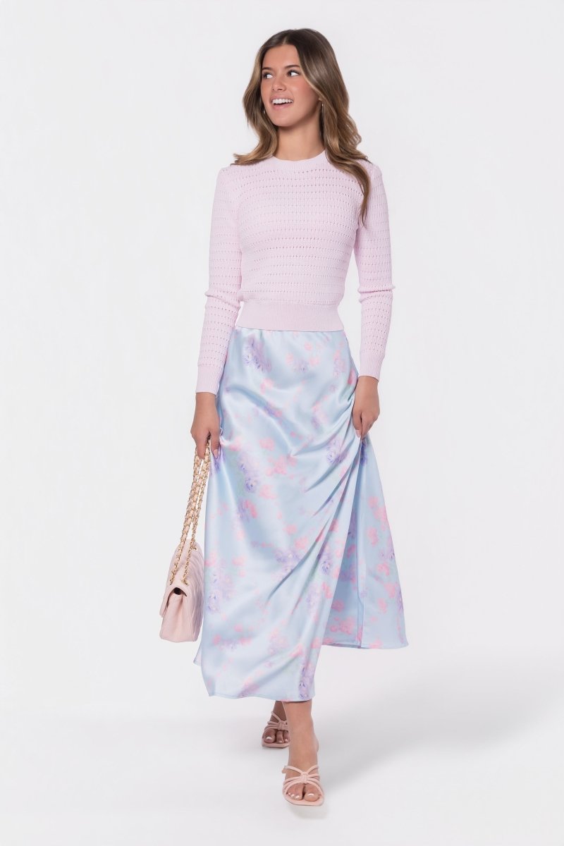 Lisa Skirt (Light Blue Purple) - Skirt - Yakira Bella
