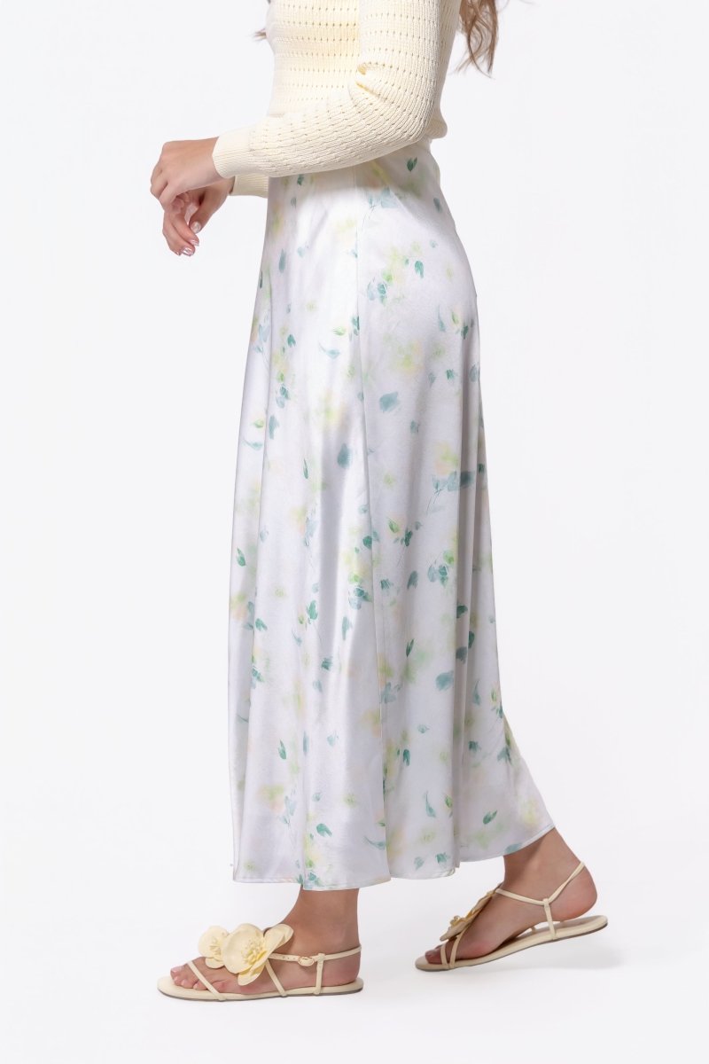 Lisa Skirt (Light Green Ground) - Skirt - Yakira Bella