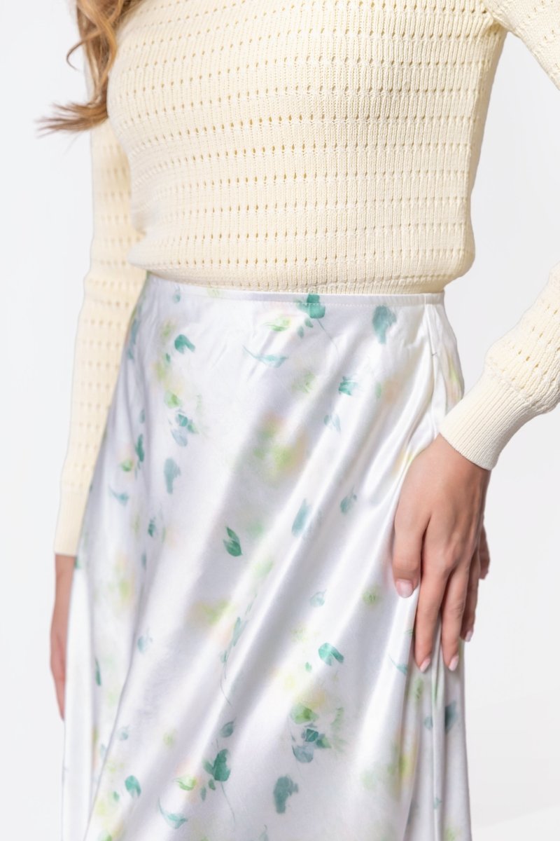 Lisa Skirt (Light Green Ground) - Skirt - Yakira Bella