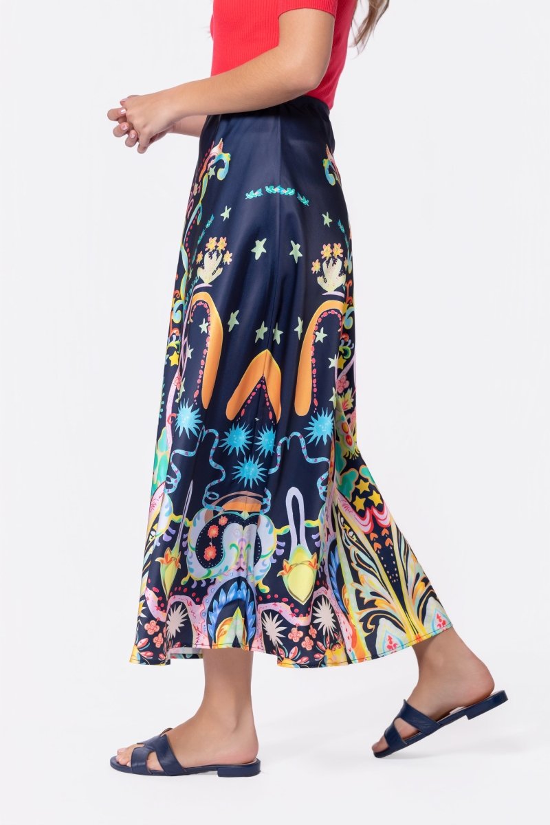 Lisa Skirt (Navy Ground) - Skirt - Yakira Bella