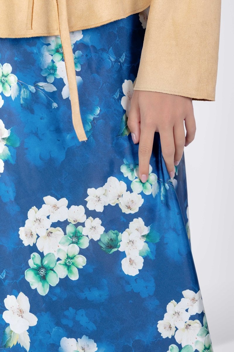 Lisa Skirt (Navy Pattern) - Skirt - Yakira Bella