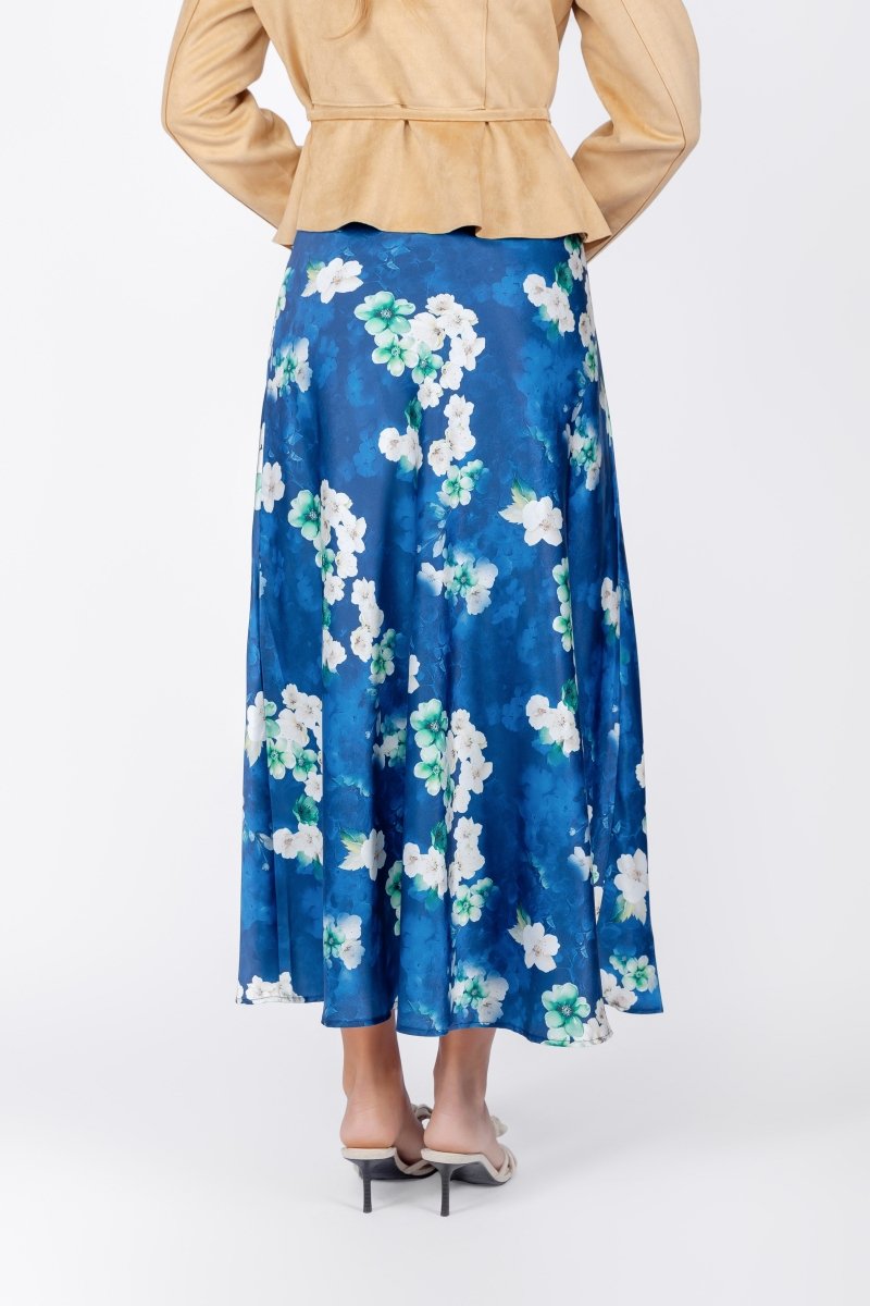 Lisa Skirt (Navy Pattern) - Skirt - Yakira Bella