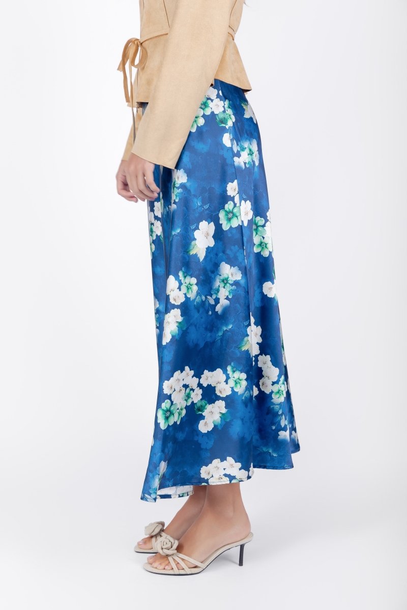 Lisa Skirt (Navy Pattern) - Skirt - Yakira Bella