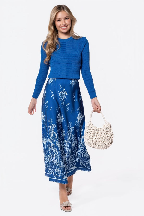 Lisa Skirt (Navy/Mint) - Skirt - Yakira Bella