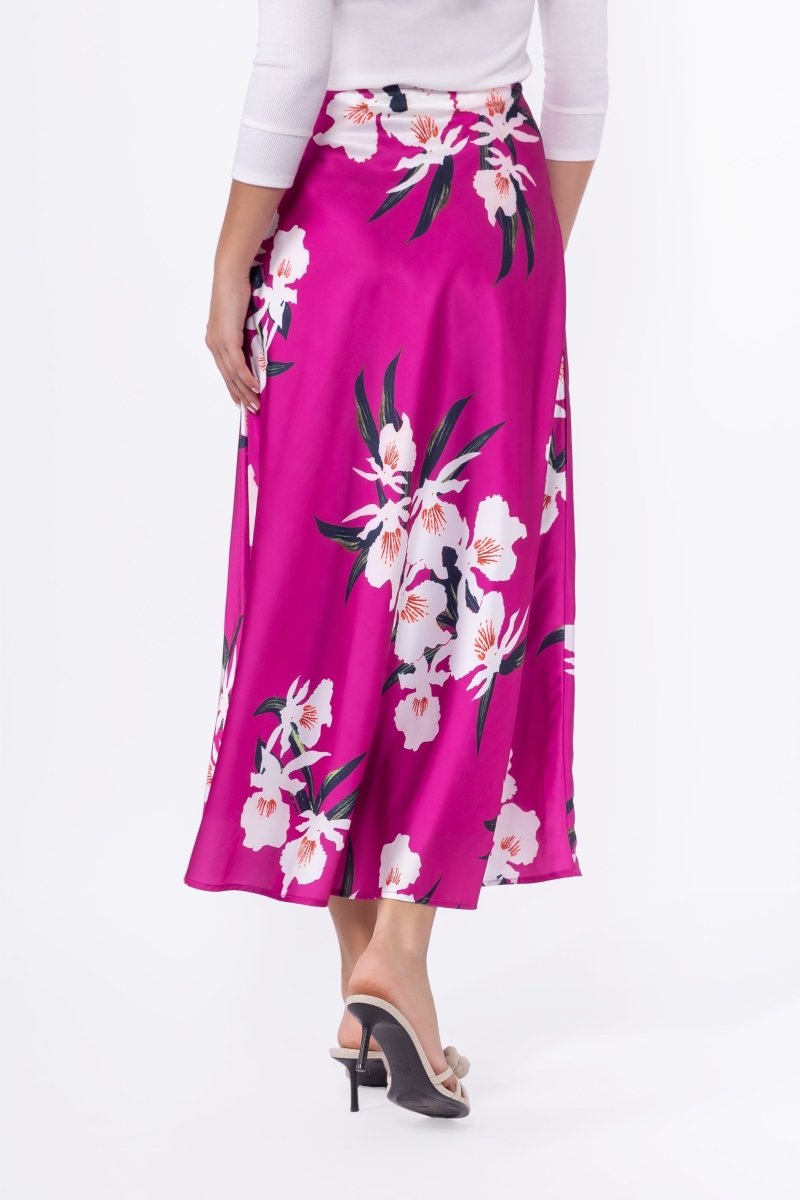 Lisa Skirt (Pink Flower) - Skirt - Yakira Bella