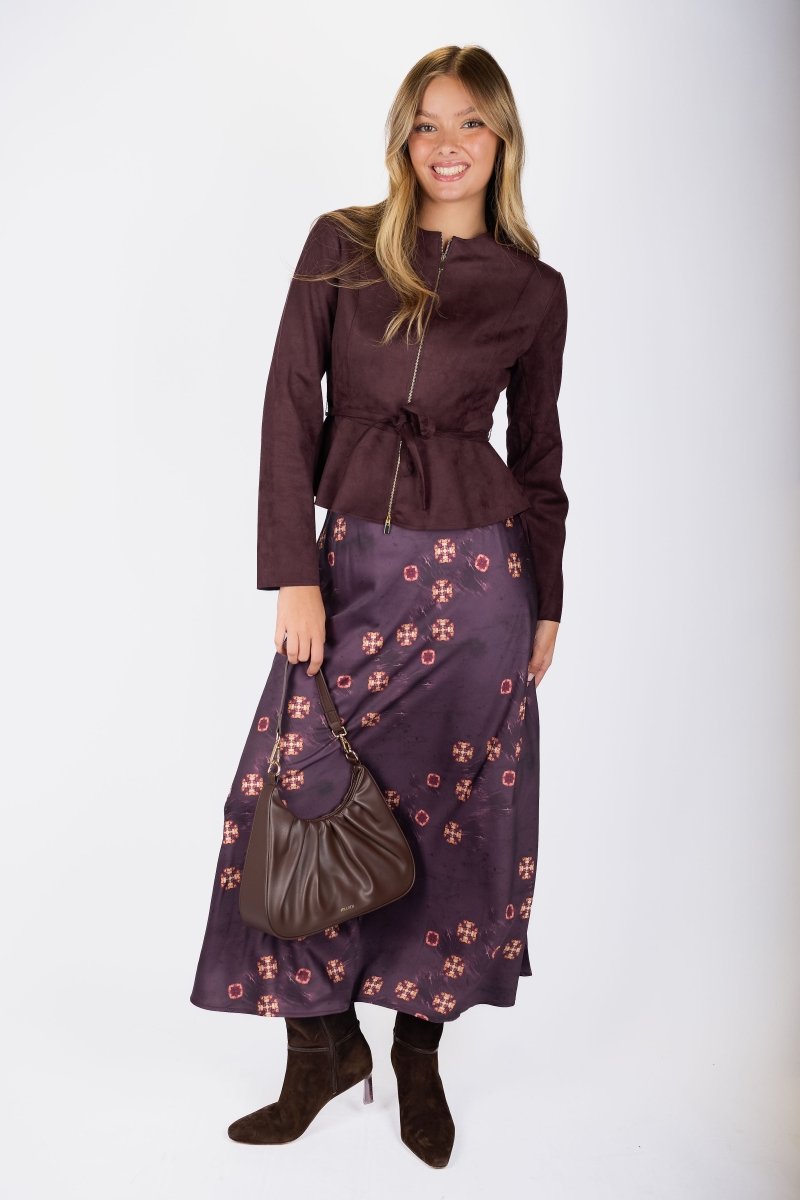 Lisa Skirt (Plum Ground) - Skirt - Yakira Bella