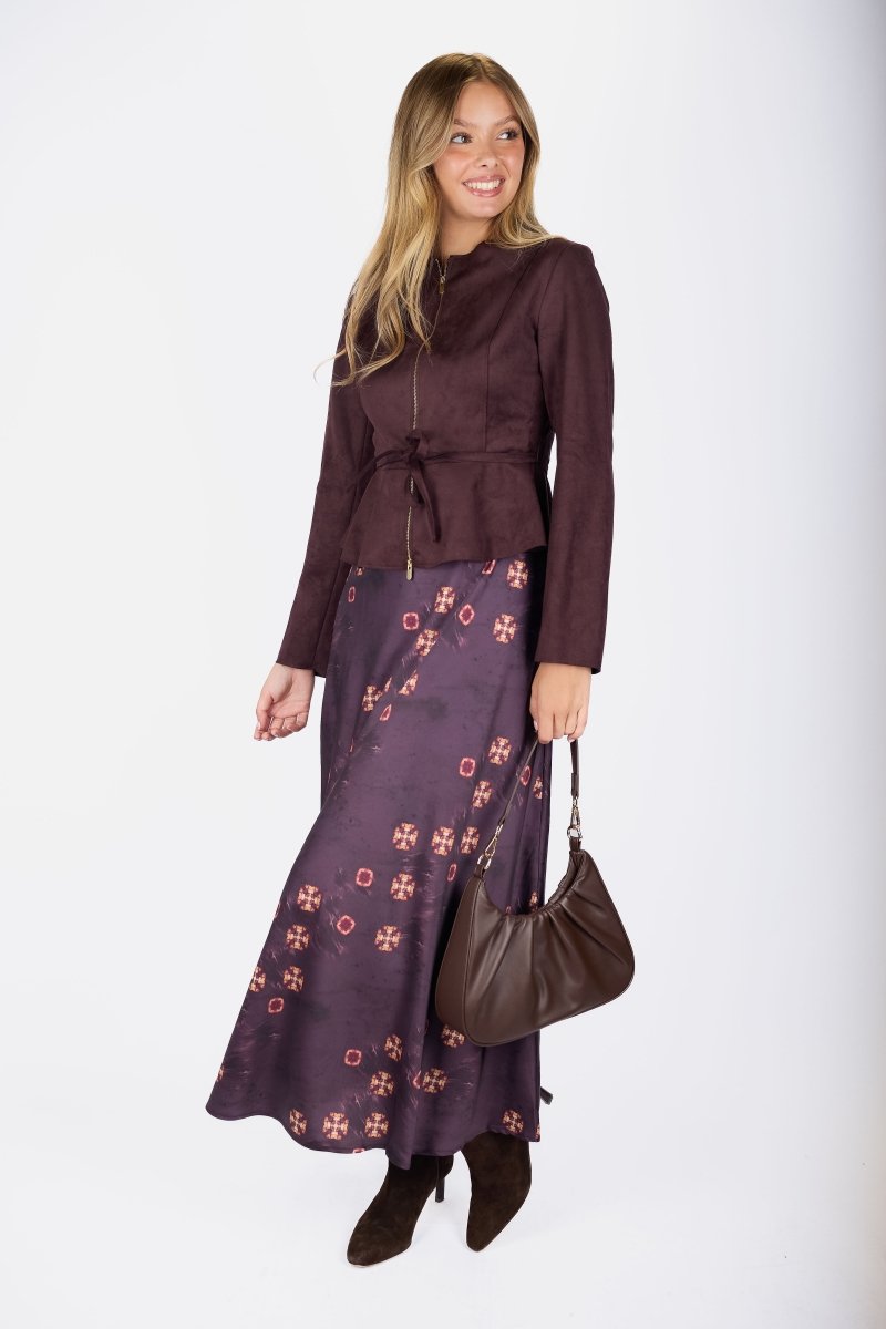 Lisa Skirt (Plum Ground) - Skirt - Yakira Bella