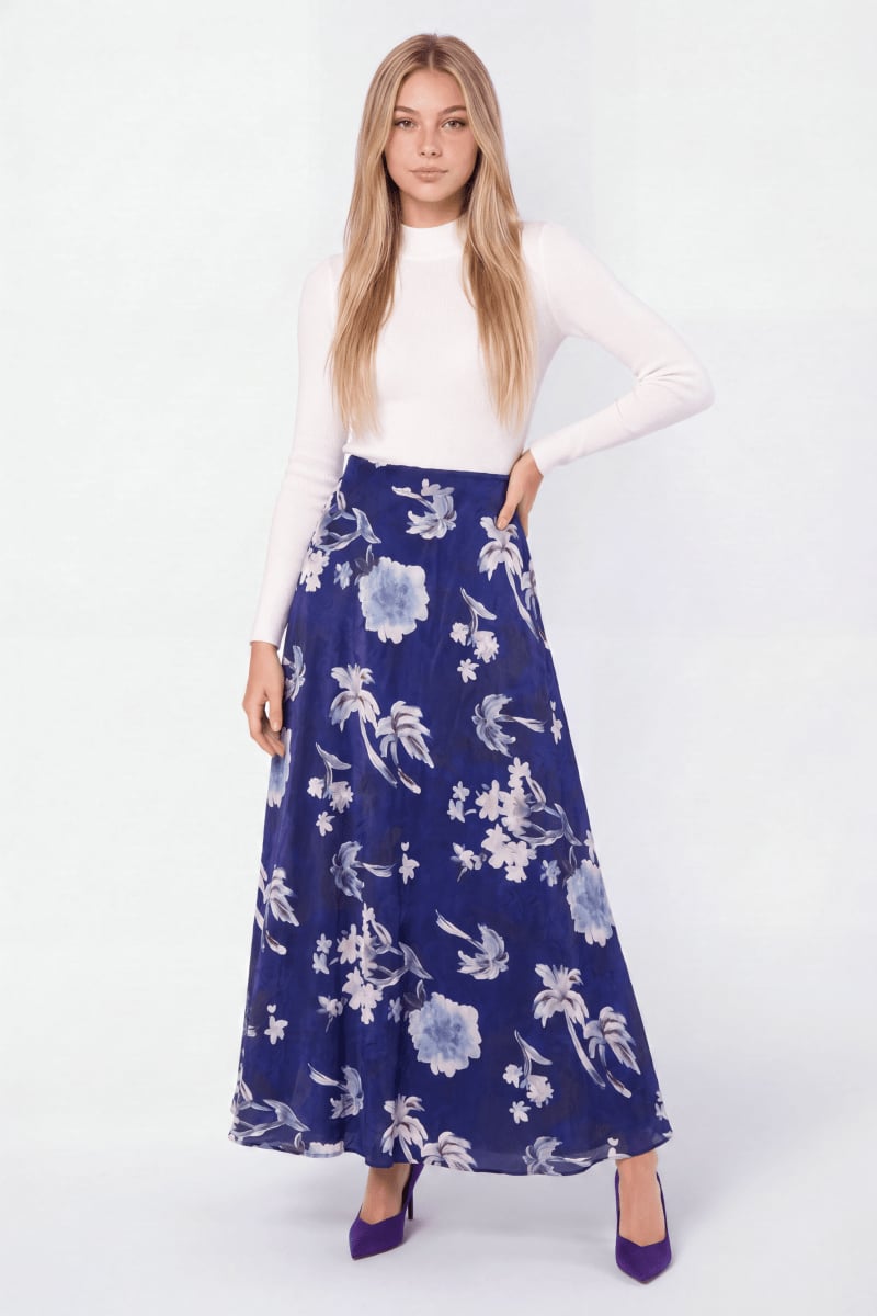 Lisa Skirt (Purple Blue) - Skirt - Yakira Bella
