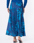 Lisa Skirt (Teal Flower) - Skirt - Yakira Bella