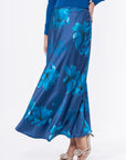 Lisa Skirt (Teal Flower) - Skirt - Yakira Bella