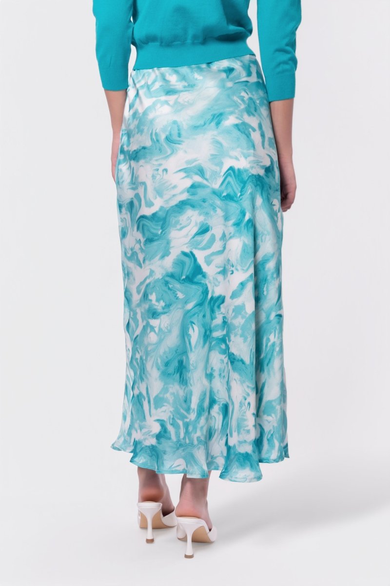 Lisa Skirt (Teal Green Pattern) - Skirt - Yakira Bella