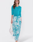 Lisa Skirt (Teal Green Pattern) - Skirt - Yakira Bella
