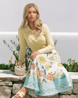 Lisa Skirt (White Pattern) - Skirt - Yakira Bella