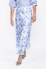Lisa Skirt (White/Blue) - Skirt - Yakira Bella