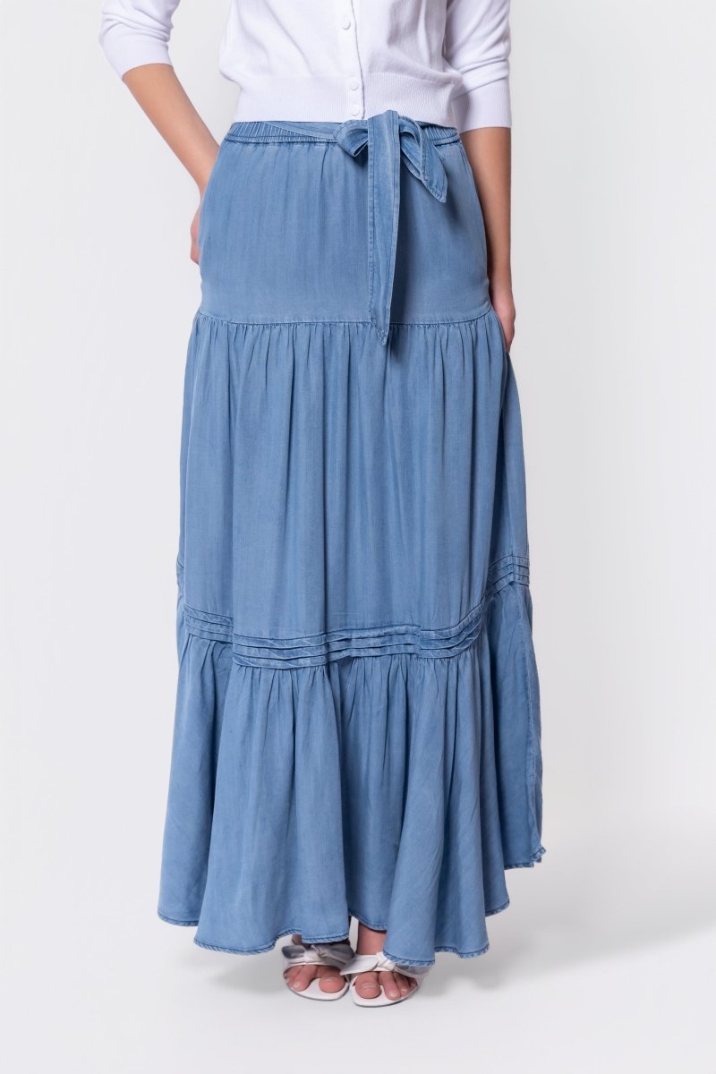 Lloly Skirt (Blue) - Skirt - Yakira Bella