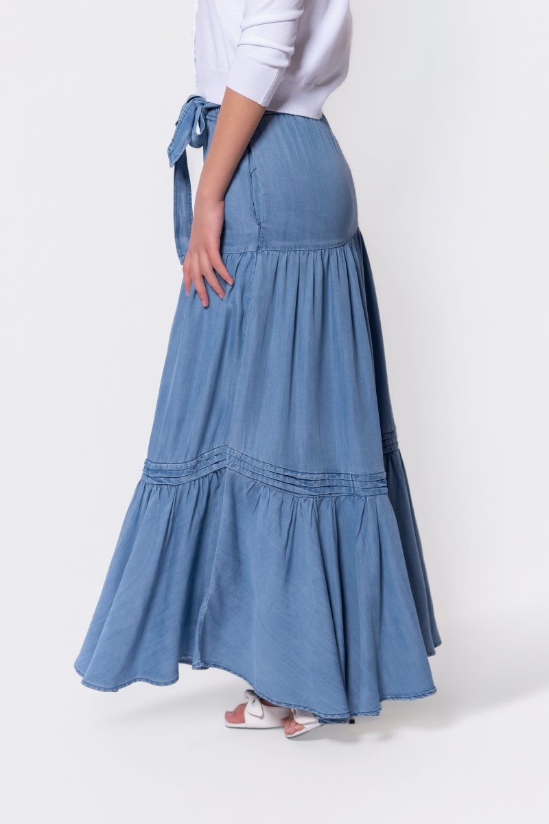 Lloly Skirt (Blue) - Skirt - Yakira Bella