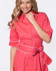 Logan Dress (Coral Pink) - Dress - Yakira Bella