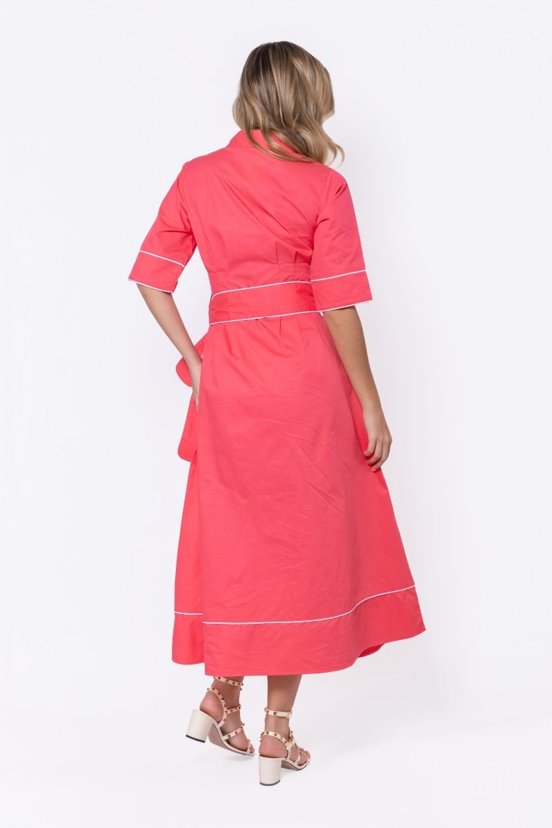 Logan Dress (Coral Pink) - Dress - Yakira Bella
