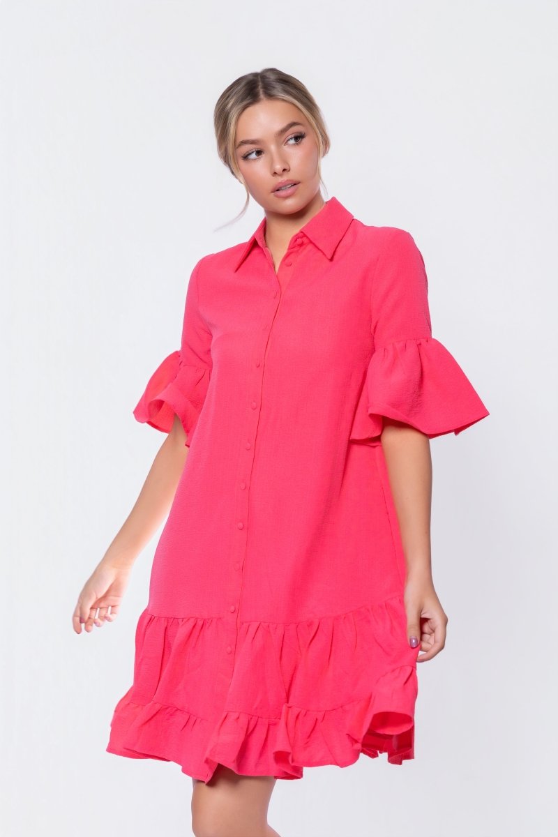 Lola Dress (Coral Pink) - Dress - Yakira Bella