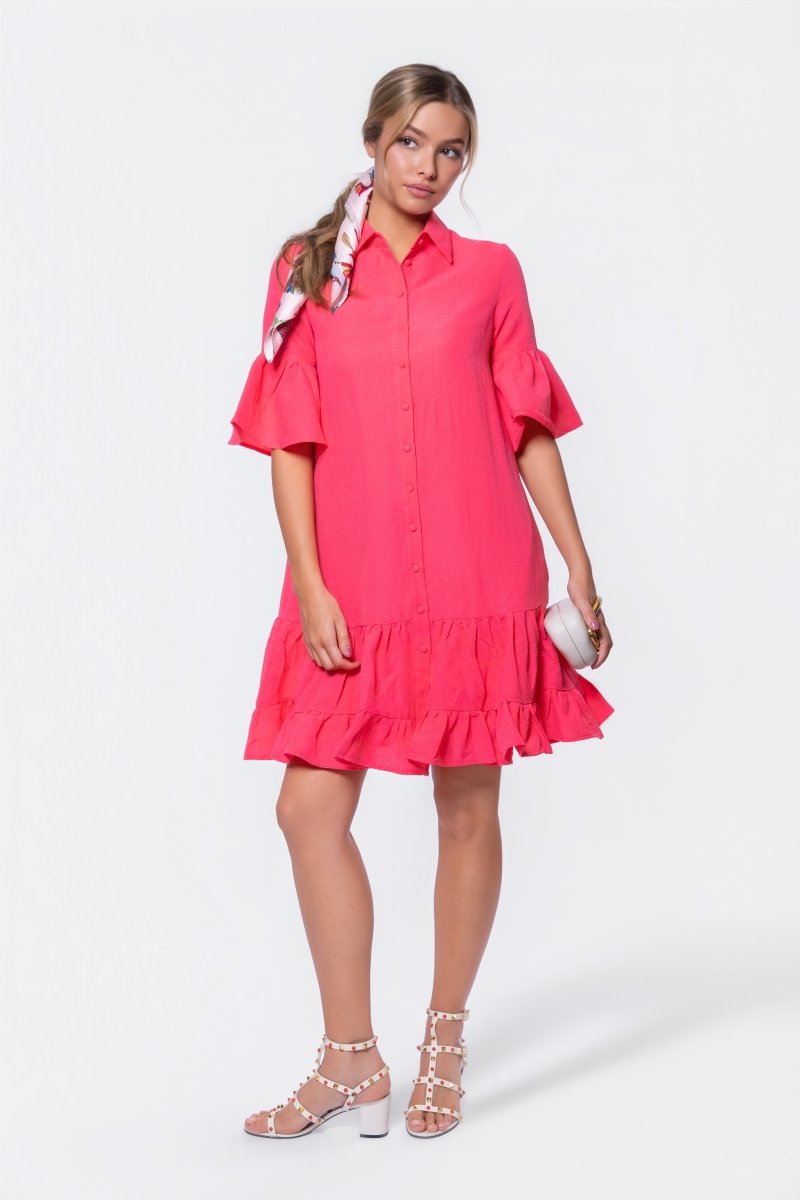 Lola Dress (Coral Pink) - Dress - Yakira Bella