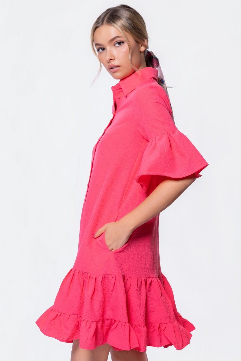 Lola Dress (Coral Pink) - Dress - Yakira Bella