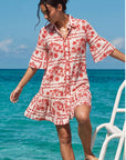 Lola Dress (White Red) - Dress - Yakira Bella