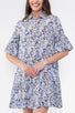 LOLA DRESS (WHITE/BLUE) - Dress - Yakira Bella
