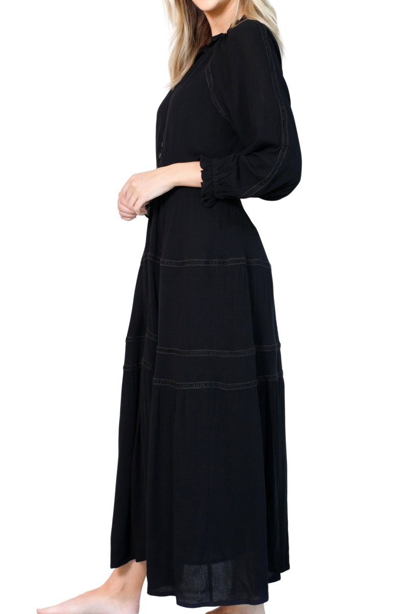 LONDON DRESS (BLACK) - Dress - Yakira Bella