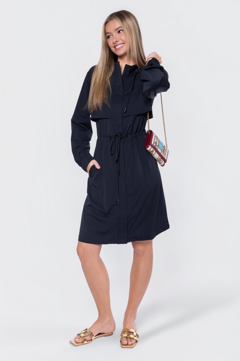 Loni Dress 39" (Black) - Dress - Yakira Bella
