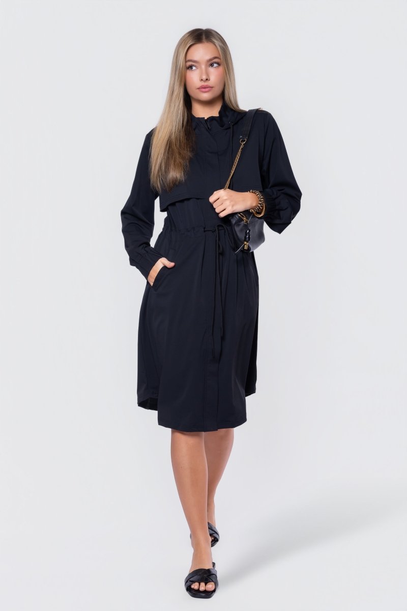 Loni Dress 42" (Black) - Dress - Yakira Bella