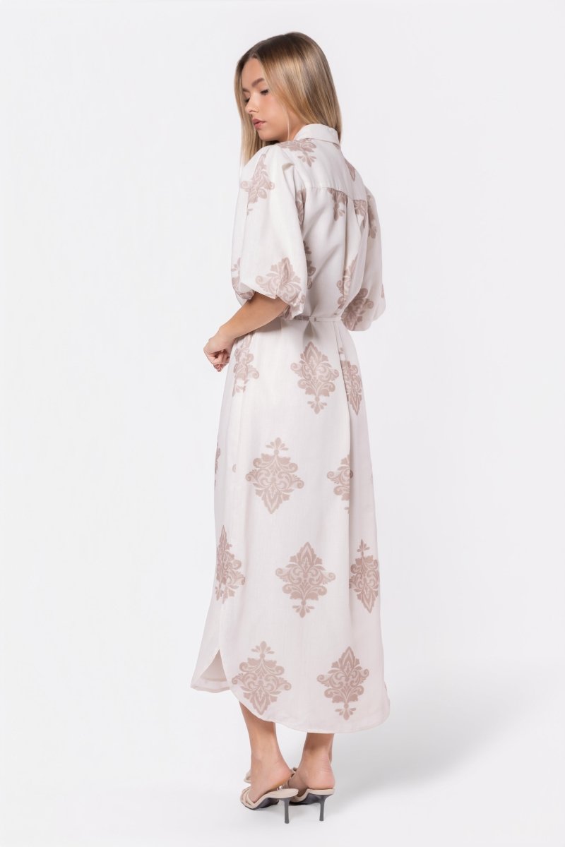 Lorelai Dress (Beige) - Dress - Yakira Bella