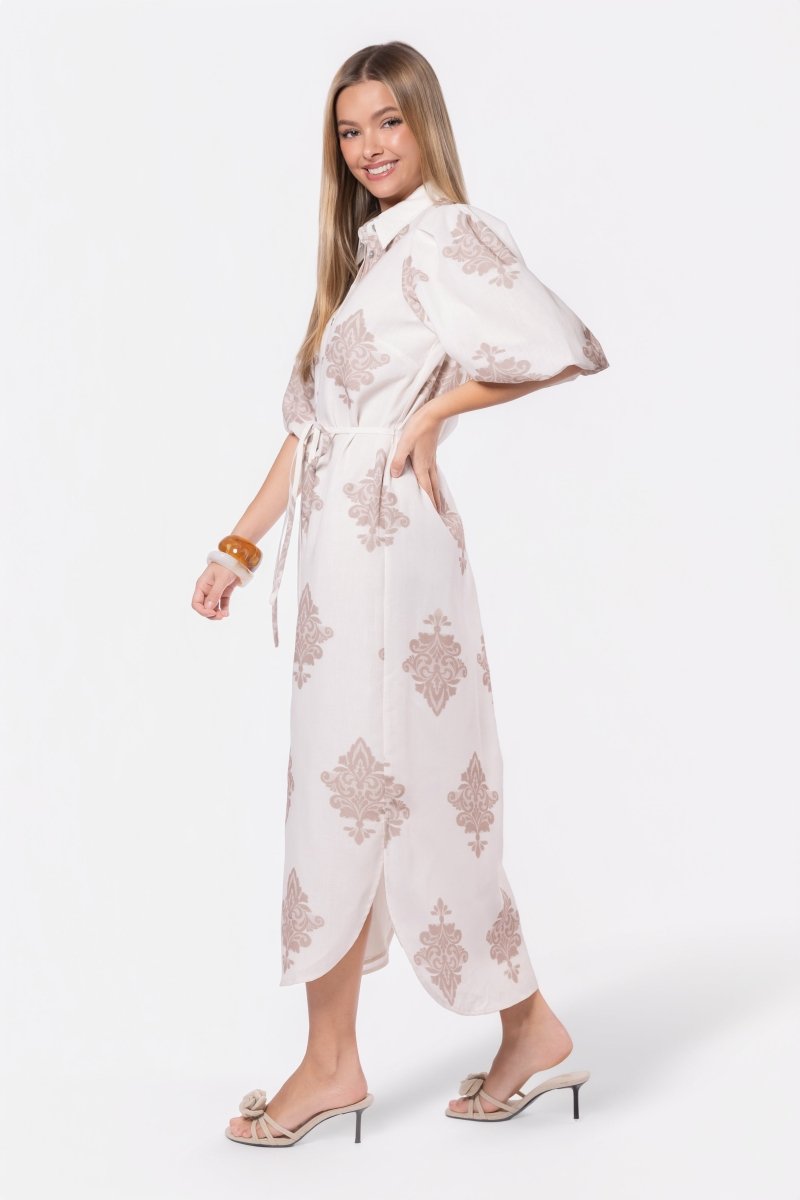 Lorelai Dress (Beige) - Dress - Yakira Bella