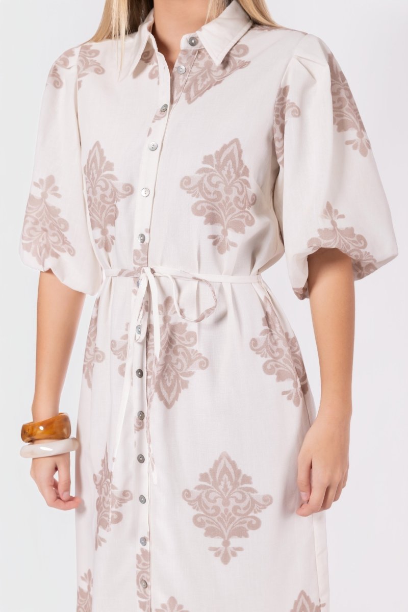 Lorelai Dress (Beige) - Dress - Yakira Bella