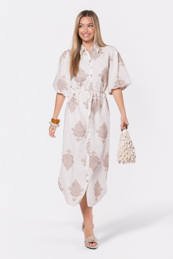 Lorelai Dress (Beige) - Dress - Yakira Bella