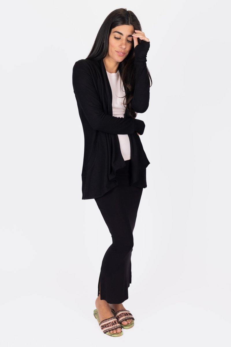 LORETTA CARDIGAN (BLACK) - Top - Yakira Bella