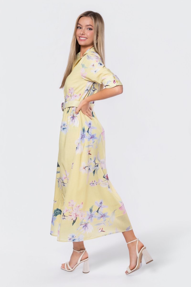 Lorina Dress (Yellow) - Dress - Yakira Bella