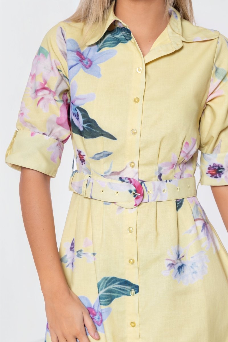 Lorina Dress (Yellow) - Dress - Yakira Bella