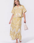 Lottie Skirt (Yellow White) - Skirt - Yakira Bella