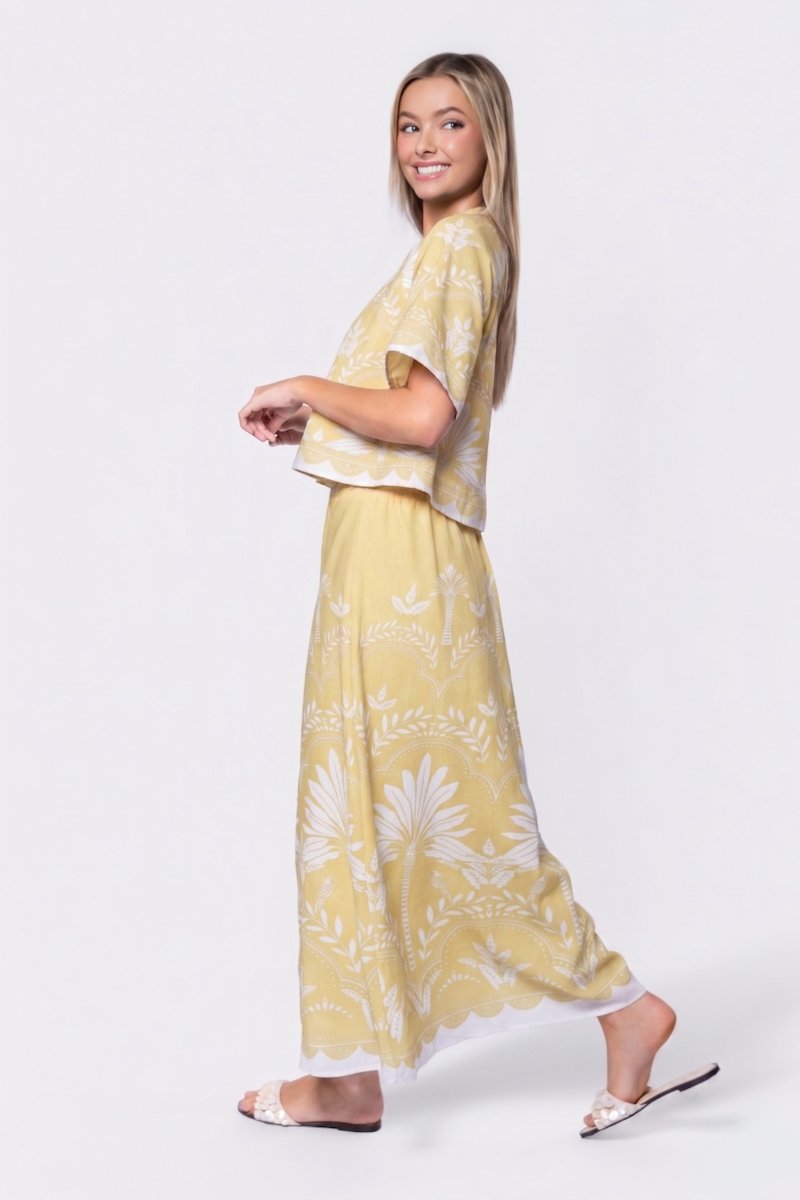 Lottie Top (Yellow White) - Top - Yakira Bella