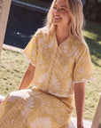 Lottie Top (Yellow White) - Top - Yakira Bella