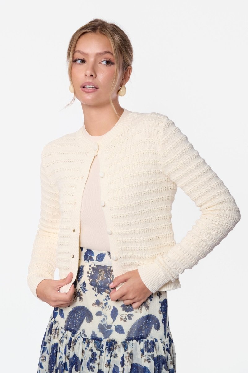 Lucca Cardigan (Cream) - Top - Yakira Bella