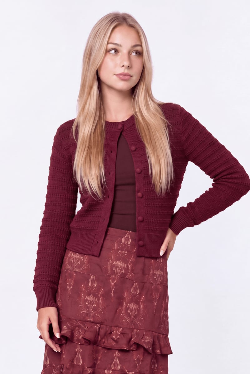 Lucca Cardigan (Raspberry) - Top - Yakira Bella