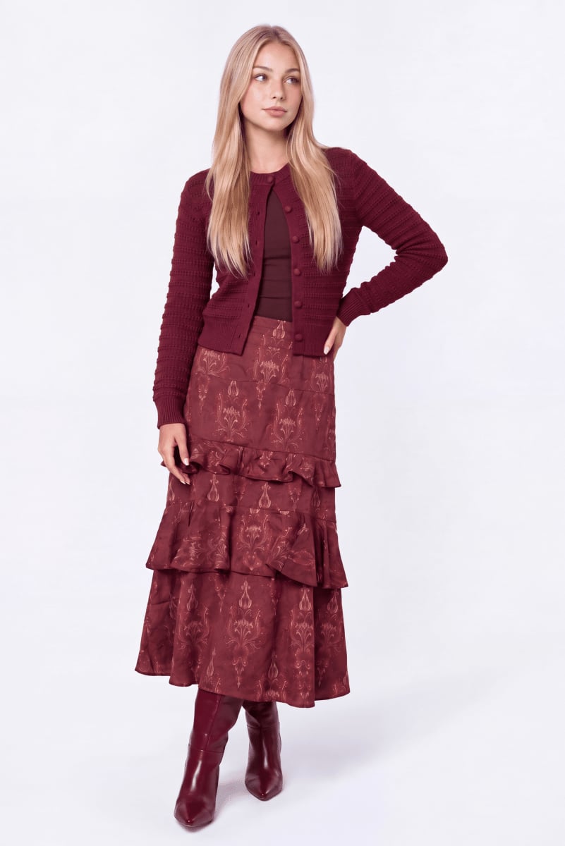 Lucca Cardigan (Raspberry) - Top - Yakira Bella