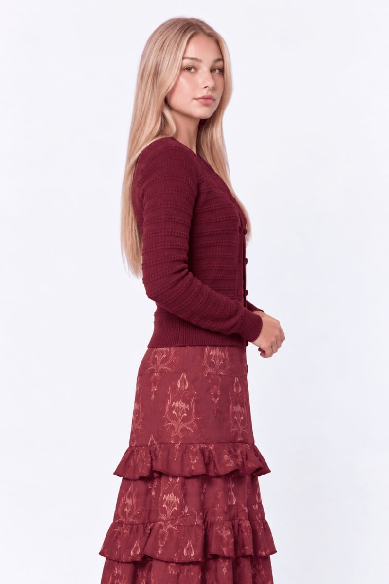 Lucca Cardigan (Raspberry) - Top - Yakira Bella